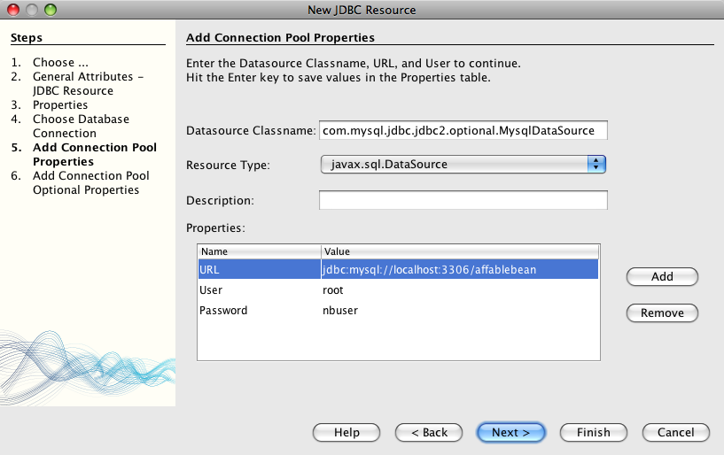 Jdbc mysql. JDBC datasource